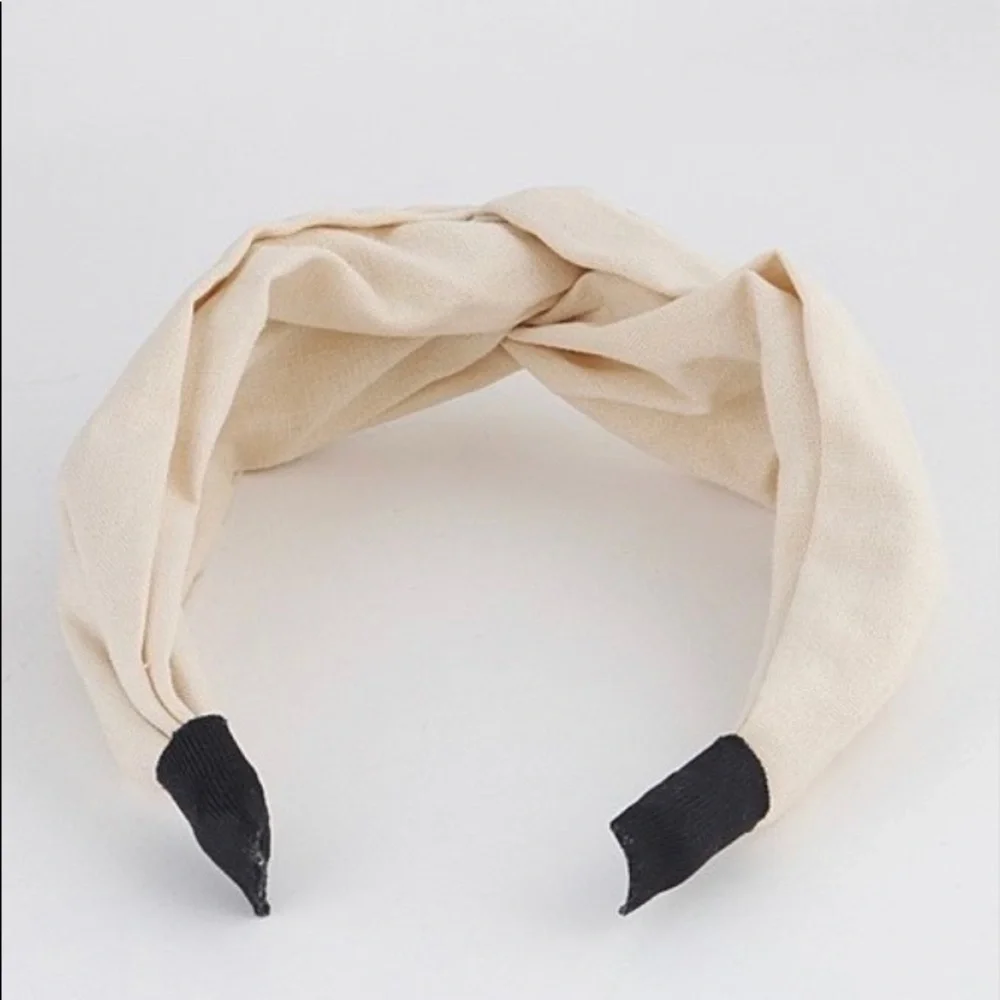 Ivory knotted headband